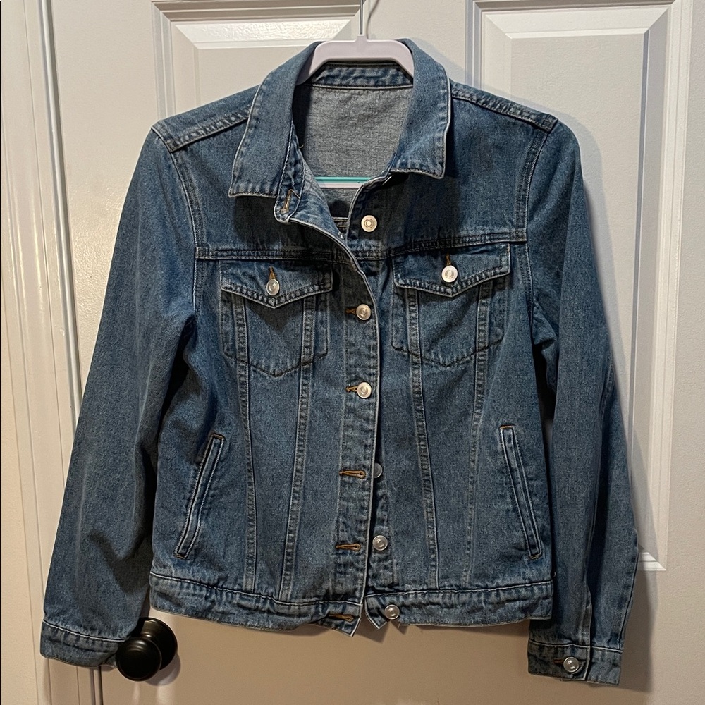 Classic Women’s  Blue Denim Jacket by SHEIN Size M